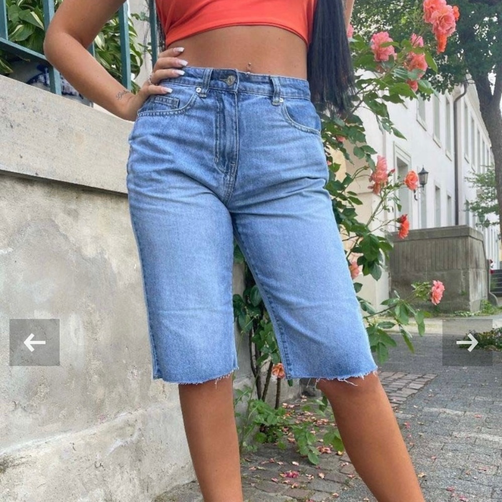 Longline boyfriend shorts
